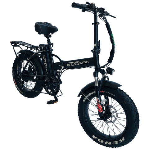 EcoMotion Mini Pro 48V 500W Electric Folding Fat Tire Bike Black 