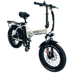 EcoMotion Mini Pro 48V 500W Electric Folding Fat Tire Bike White 