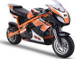 MotoTec 1000w 48v Electric Superbike Black 