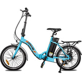 Ecotric Starfish 20" 350W Electric City Bike Blue 