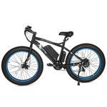 Ecotric Beach Snow 500W Electric Fat Tire City Bikes Blue 