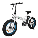 Ecotric Portable Folding 500W Electric Fat Tire City Bike 