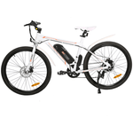 Ecotric Vortex 350W Electric Cruiser Bike White 