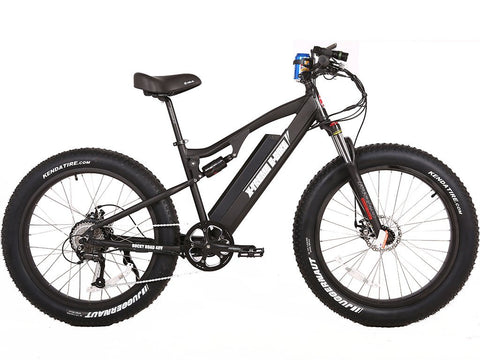 X-Treme Rocky Road 48 Volt Fat Tire Electric Mountain Bicycle Black 