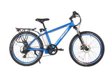 X-Treme Trail Maker Elite 24 Volt Electric Mountain Bike Metallic Blue 