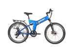 X-Treme X-Cursion Elite 24 Volt Electric Folding Mountain Bicycle Blue 