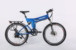 X-Treme X-Cursion Elite Max 36 Volt Electric Folding Mountain Bicycle Blue 