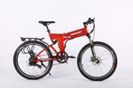X-Treme X-Cursion Elite Max 36 Volt Electric Folding Mountain Bicycle Red 