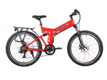 X-Treme X-Cursion Elite 24 Volt Electric Folding Mountain Bicycle Red 
